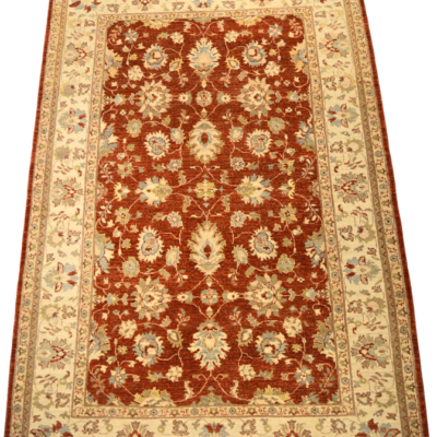 Chobi Zeigler Hand-Knotted Afghan Wool Rug