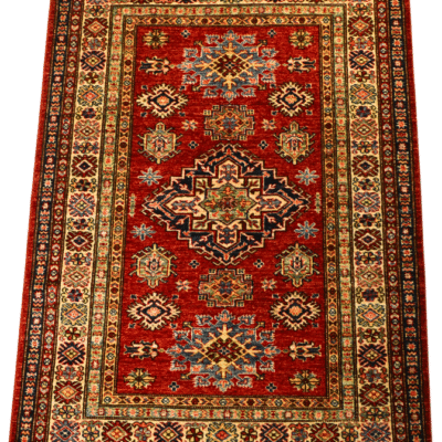 FINE KAZAK – AUTHENTIC AFGHAN HAND-KNOTTED MASTERPIECE