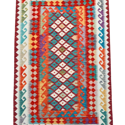 ERSARI KILIM – Handwoven Flatweave Rug Featuring Traditional Turkmen Patterns