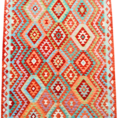 ERSARI KILIM – Traditional Handwoven Afghan Flatweave Masterpiece
