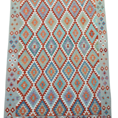 ERSARI KILIM – Traditional Handwoven Afghan Flatweave Rug