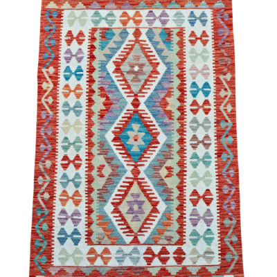 ERSARI KILIM – Traditional Afghan Handwoven Flatweave Rug