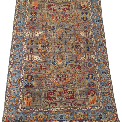 TRANSITIONAL SERAPI HAND-KNOTTED AFGHAN RUG