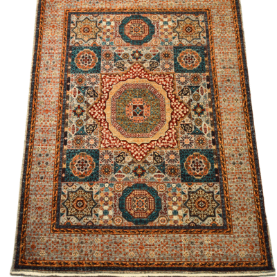 FINE MAMLUK EXQUISITE HAND-KNOTTED AFGHAN MAMLUK MASTERPIECE