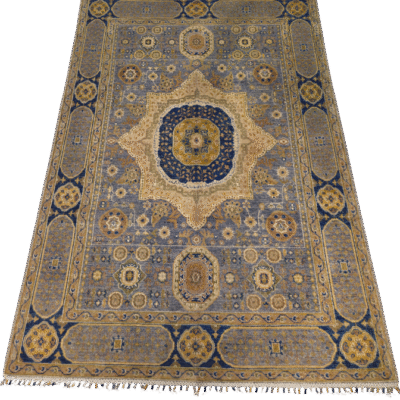 MAMLUK TRADITIONAL HAND-KNOTTED AFGHAN RUG