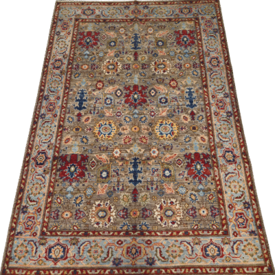 HERITAGE TRANSITIONAL HAND-KNOTTED AFGHAN RUG