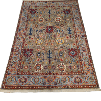 HERITAGE TRANSITIONAL HAND-KNOTTED AFGHAN RUG