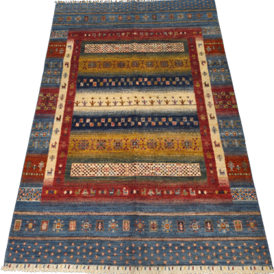 SHAWL TRANSITIONAL HAND-KNOTTED AFGHAN RUG