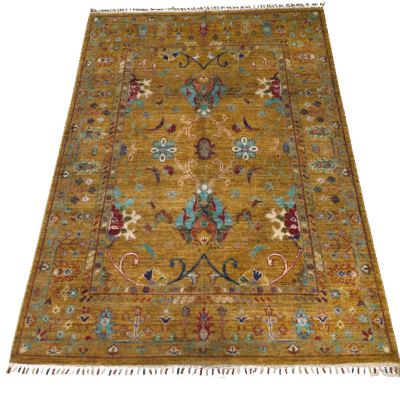 HERITAGE TRANSITIONAL HAND-KNOTTED AFGHAN RUG