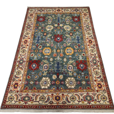 HERITAGE TRANSITIONAL HAND-KNOTTED AFGHAN RUG