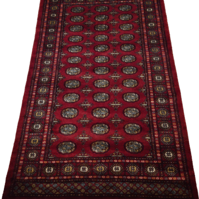 TRADITIONAL BUKHARA HAND-KNOTTED RUG