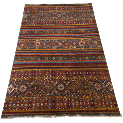 TRANSITIONAL SHAWL HAND-KNOTTED RUG
