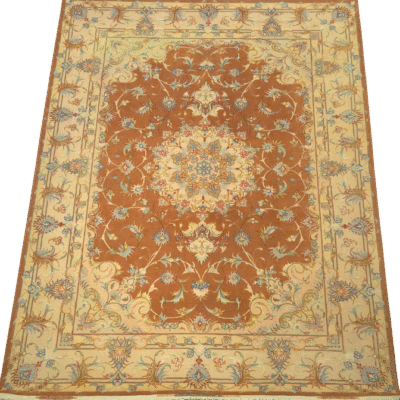 TRADITIONAL ROYAL TABRAIZ HAND-KNOTTED RUG