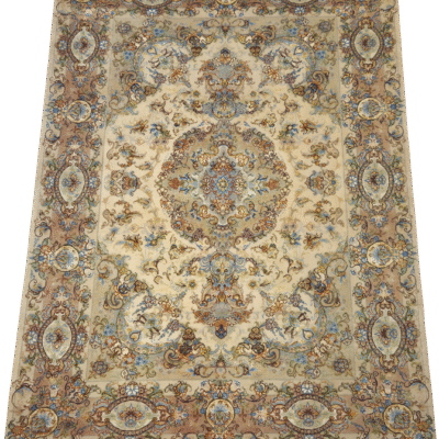 TRADITIONAL ROYAL TABRAIZ HAND-KNOTTED RUG