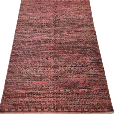 CONTEMPORARY VINTAGE HAND-KNOTTED RUG