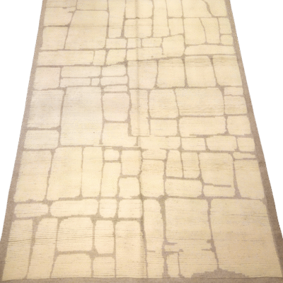CONTEMPORARY MOROCCAN HAND-KNOTTED RUG