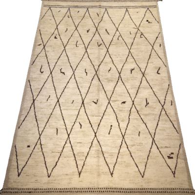 CONTEMPORARY MOROCCAN HAND-KNOTTED RUG