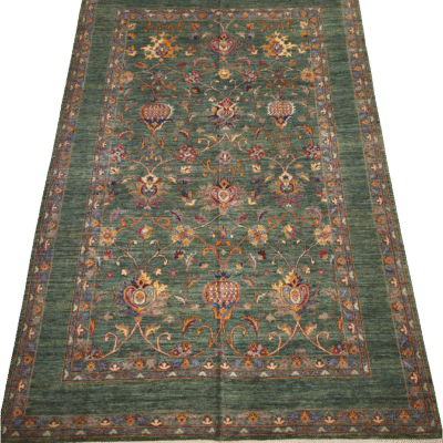 TRANSITIONAL HERITAGE HAND-KNOTTED RUG