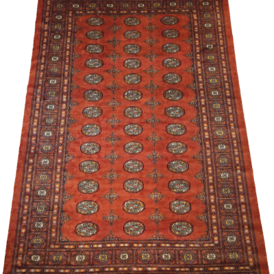 TRADITIONAL BUKHARA HAND-KNOTTED RUG