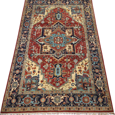TRANSITIONAL HERIZ HAND-KNOTTED RUG