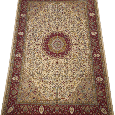 TRADITIONAL MALL ROAD HAND-KNOTTED RUG