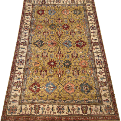 TRANSITIONAL HERITAGE HAND-KNOTTED RUG