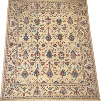 TRANSITIONAL HERITAGE HAND-KNOTTED RUG