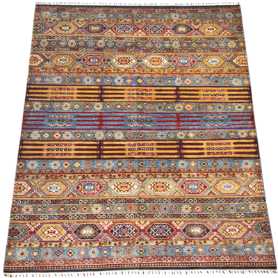 TRANSITIONAL SHAWL HAND-KNOTTED RUG