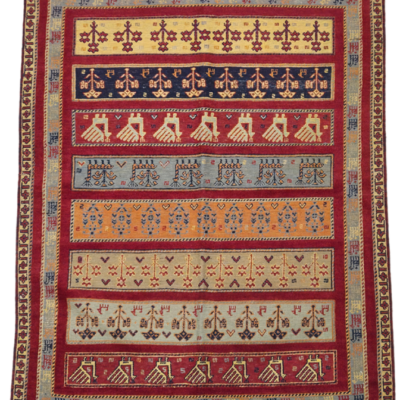KILIM SUMAK SIRJAN HAND-WOVEN RUG