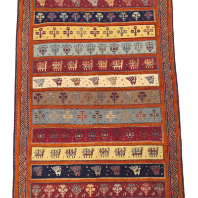 KILIM SUMAK SIRJAN HAND-WOVEN RUG