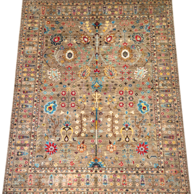TRANSITIONAL HERITAGE HAND-KNOTTED RUG