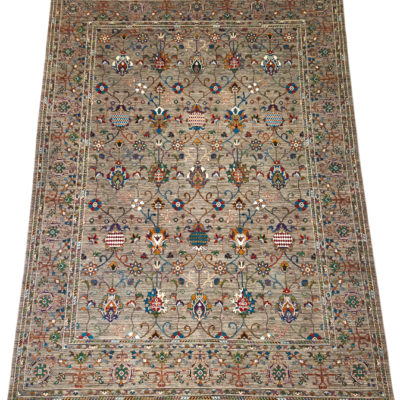 TRANSITIONAL HERITAGE HAND-KNOTTED RUG