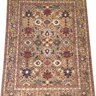 TRANSITIONAL SERAPI HAND-KNOTTED RUG