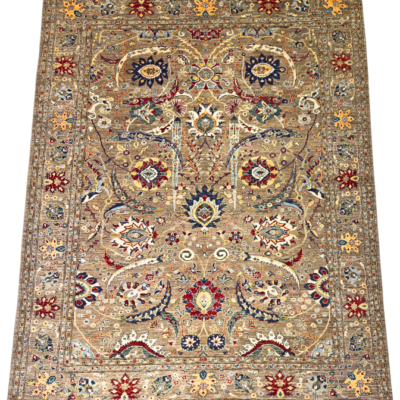TRANSITIONAL SERAPI HAND-KNOTTED RUG