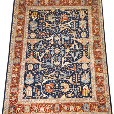 TRANSITIONAL SERAPI HAND-KNOTTED RUG