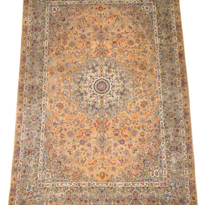 TRADITIONAL FLORAL TABRAIZ HAND-KNOTTED RUG