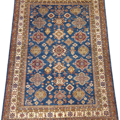 TRADITIONAL FINE KAZAK HAND-KNOTTED RUG