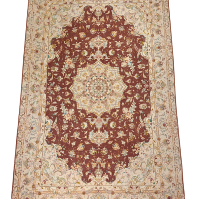 TRADITIONAL ROYAL TABRAIZ HAND-KNOTTED RUG