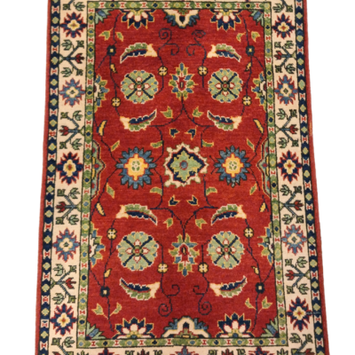 TRADITIONAL KAZAK HAND-KNOTTED RUG