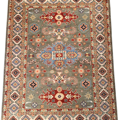TRADITIONAL KAZAK HAND-KNOTTED RUG