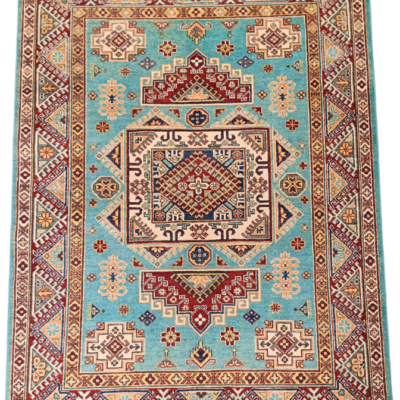 TRADITIONAL KAZAK HAND-KNOTTED RUG