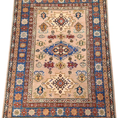TRADITIONAL KAZAK HAND-KNOTTED RUG
