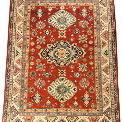 TRADITIONAL KAZAK HAND-KNOTTED RUG