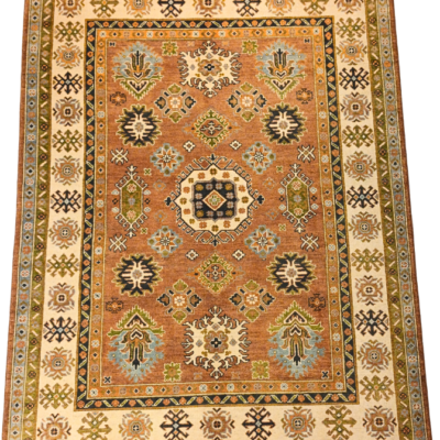 TRADITIONAL KAZAK HAND-KNOTTED RUG