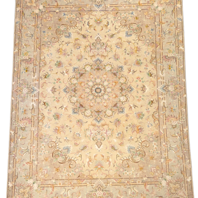 TRADITIONAL ROYAL TABRAIZ HAND-KNOTTED RUG